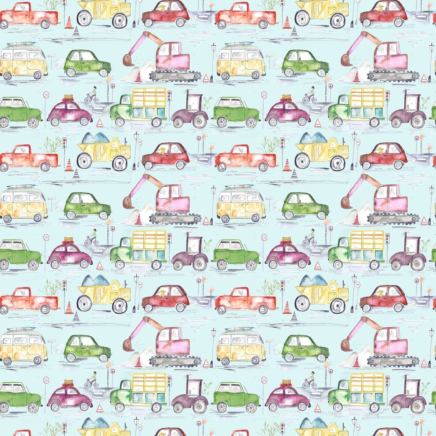 Traffic Jam Dusk Fabric