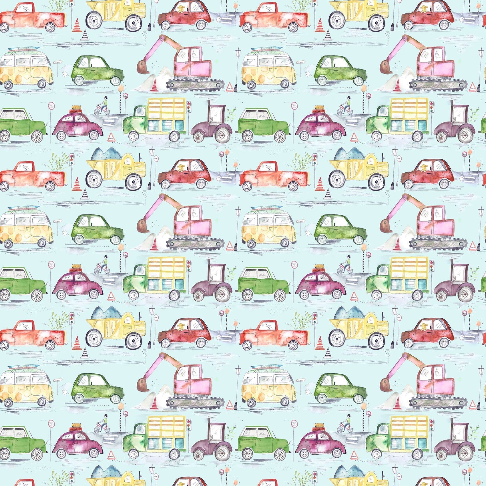 Traffic Jam Dusk Fabric