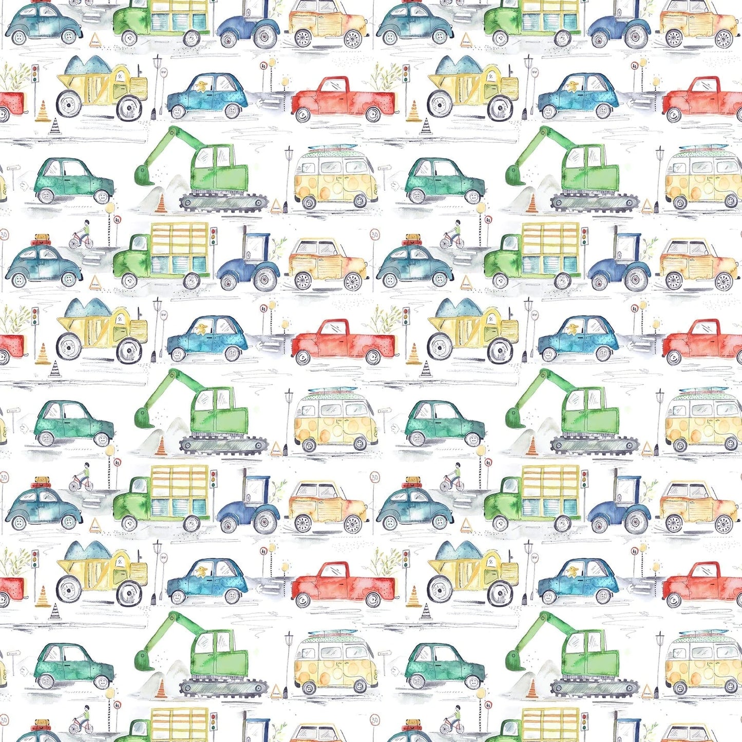 Traffic Jam Primary Fabric