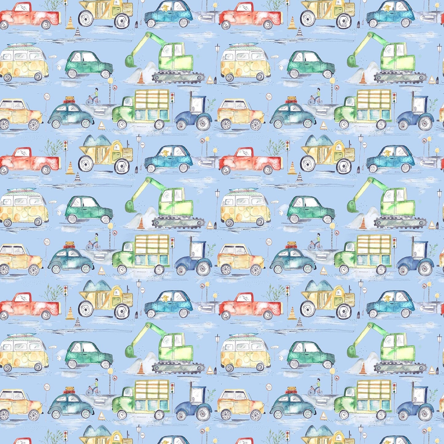 Traffic Jam Sky Fabric