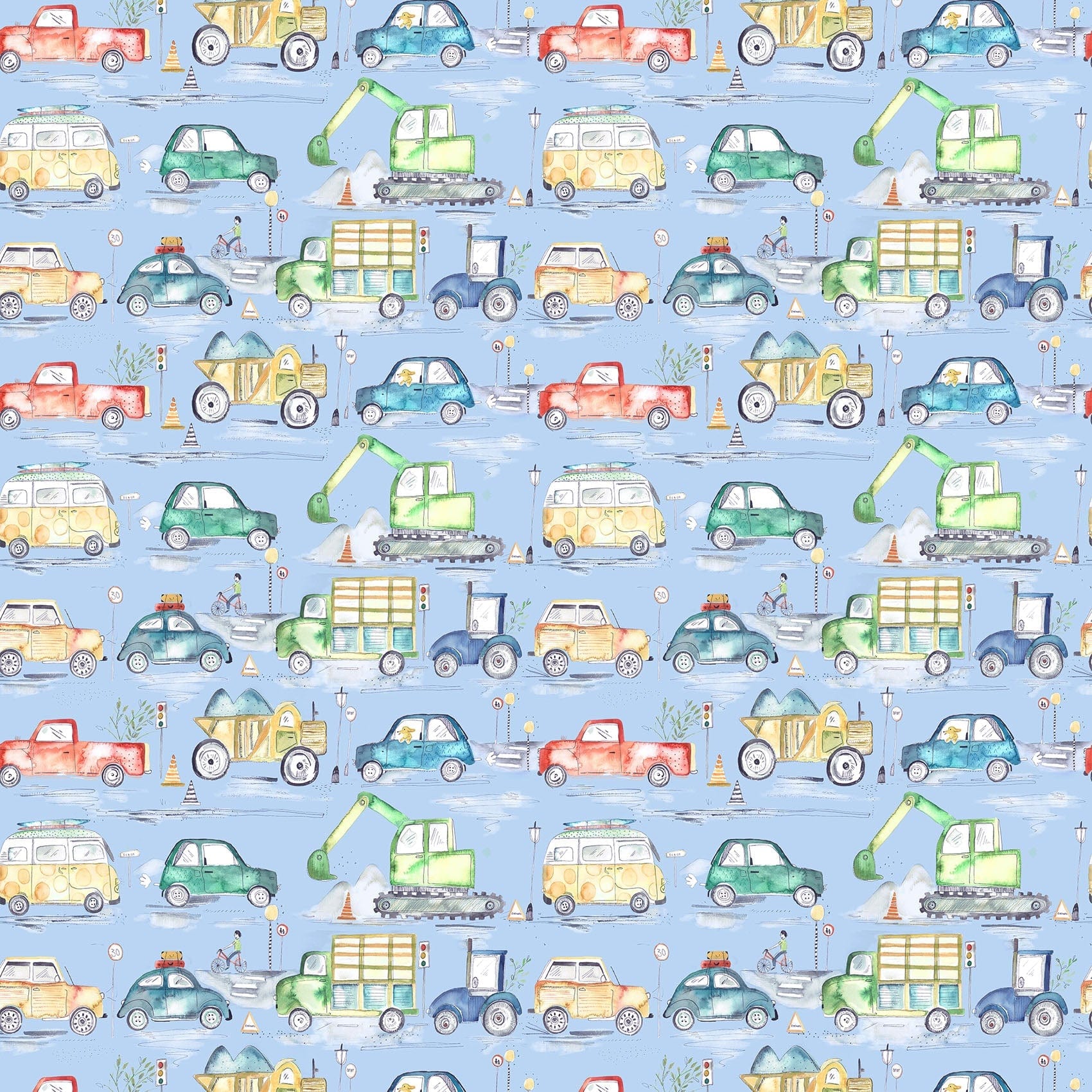 Traffic Jam Sky Fabric