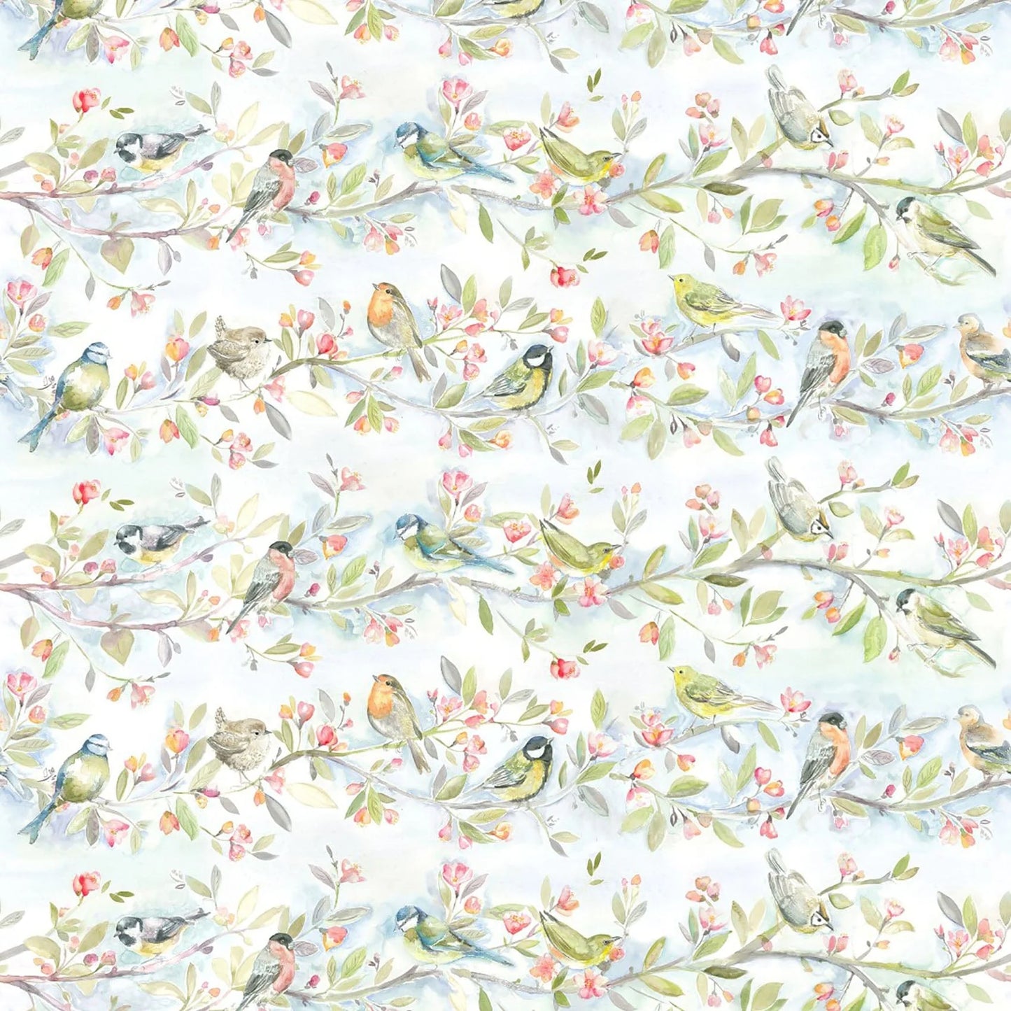 Tweet Cream Fabric