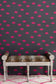 Tabitha Webb Wallpaper - Hot Pink on Grey - BG/TW02/02 - Barneby Gates