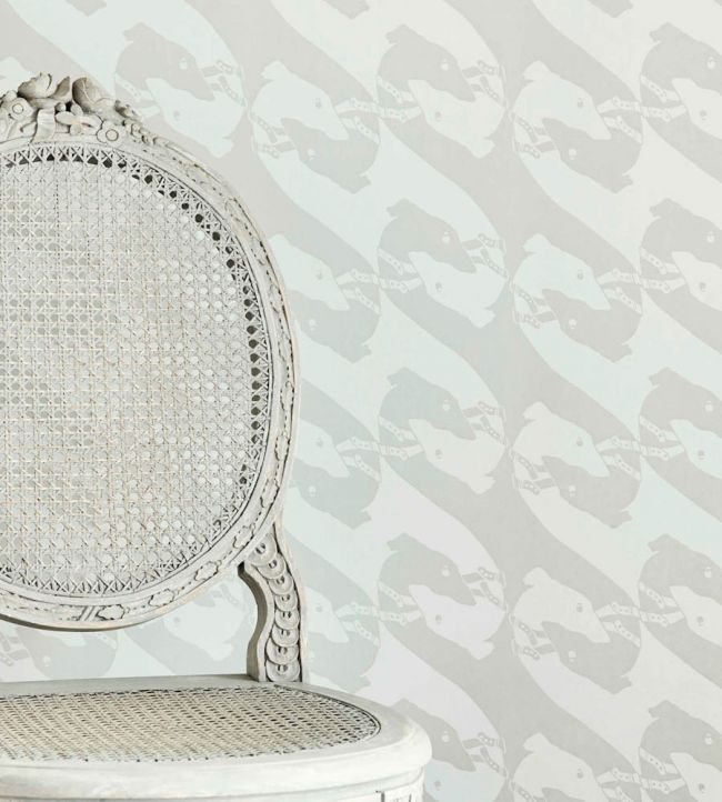 The Dogs Wallpaper - Pale Grey - BG0800 - 102 - Barneby Gates