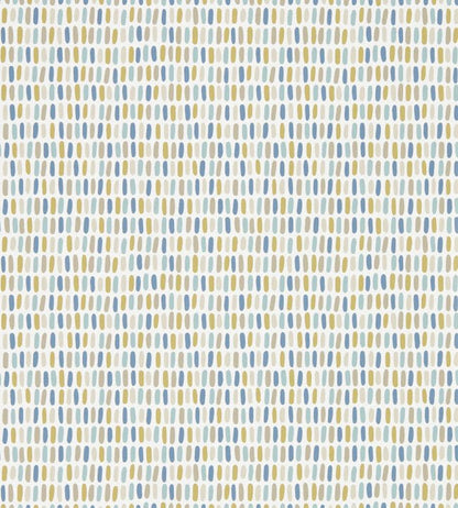 Tikku Wallpaper - Cinnamon / Sky / Ink - NNOU111528 - Scion