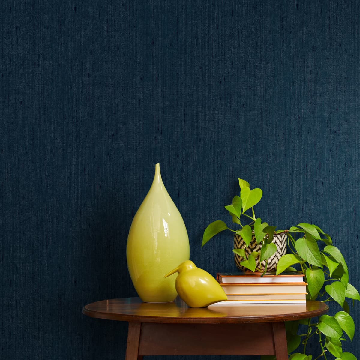 Tisbury Wallpaper - French Navy - Clarissa Hulse