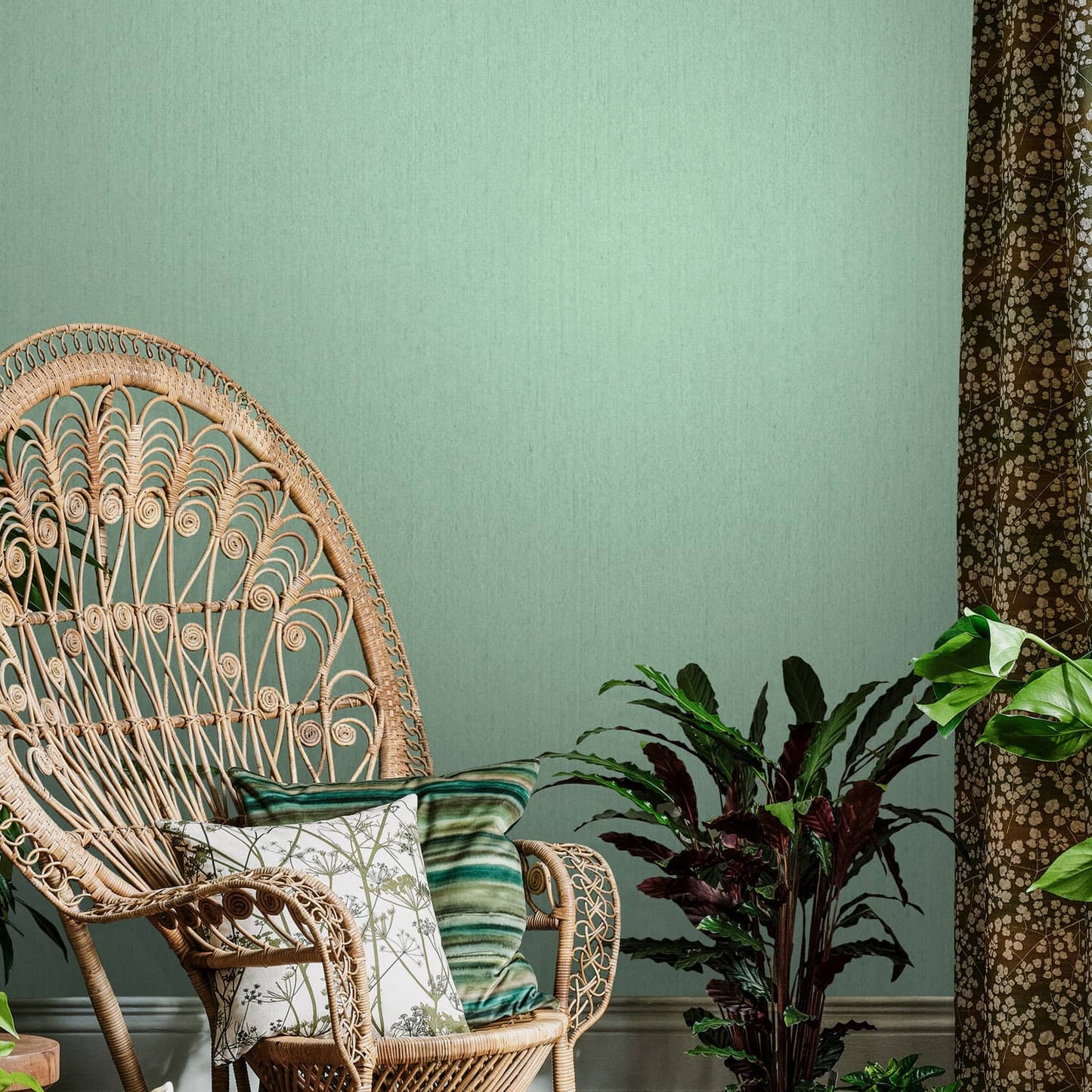 Tisbury Wallpaper - Verdigris - Clarissa Hulse