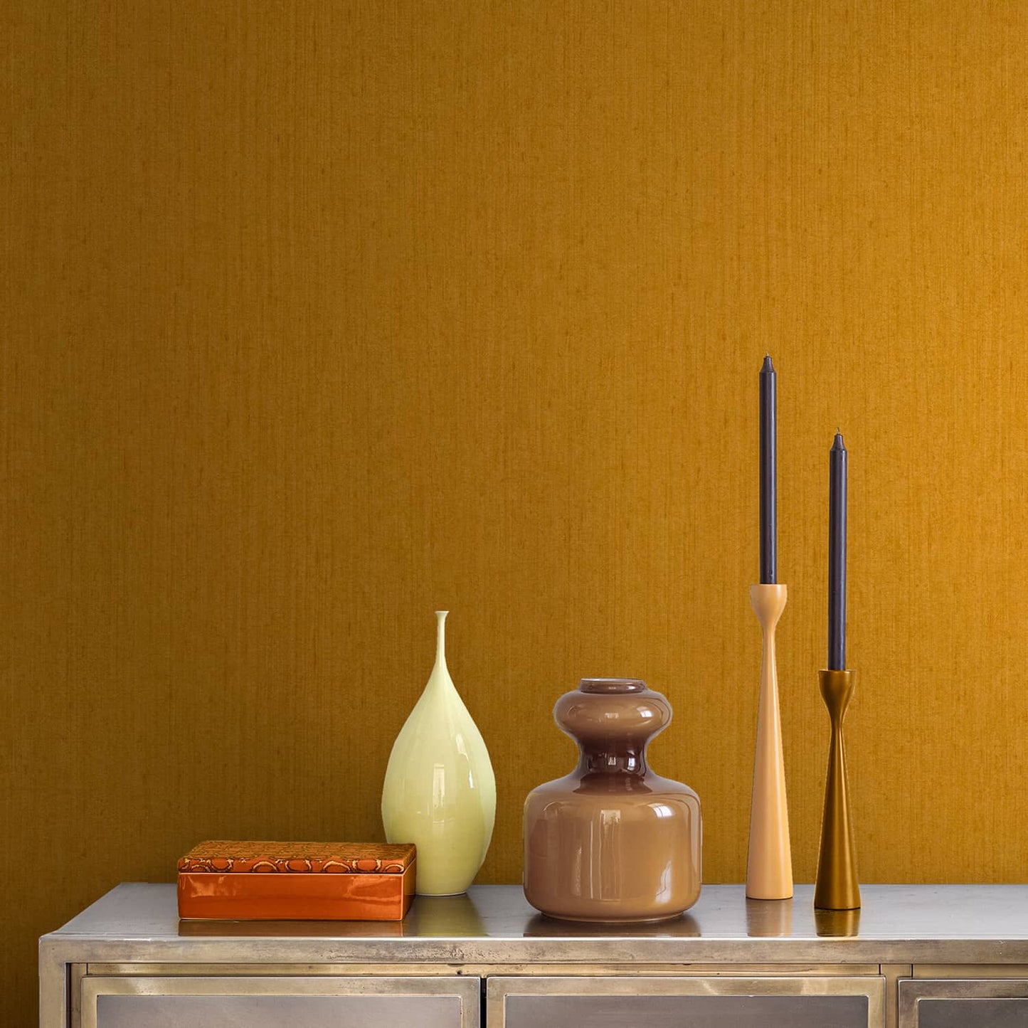 Tisbury Wallpaper - Yellow Ochre - Clarissa Hulse
