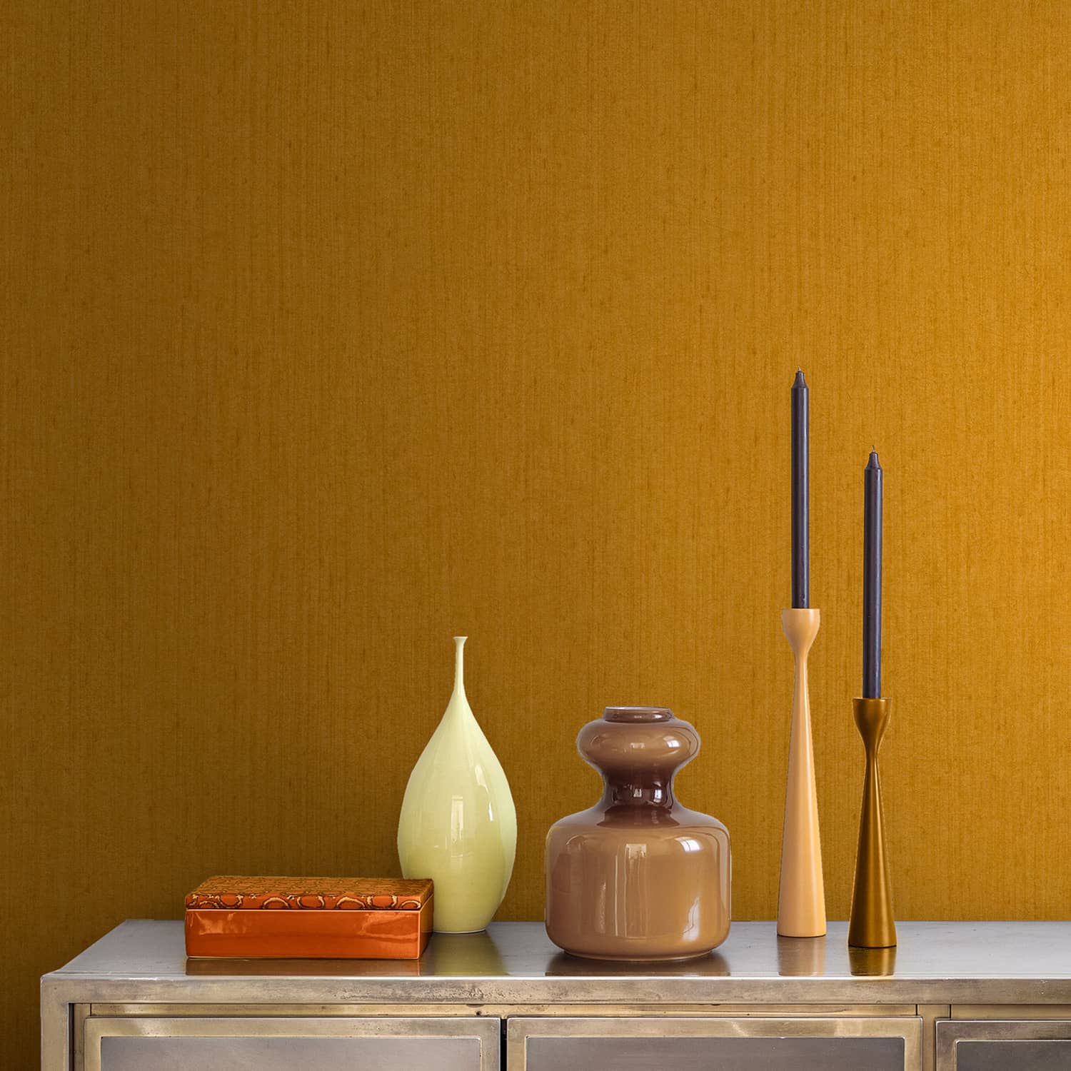 Tisbury Wallpaper - Yellow Ochre - Clarissa Hulse