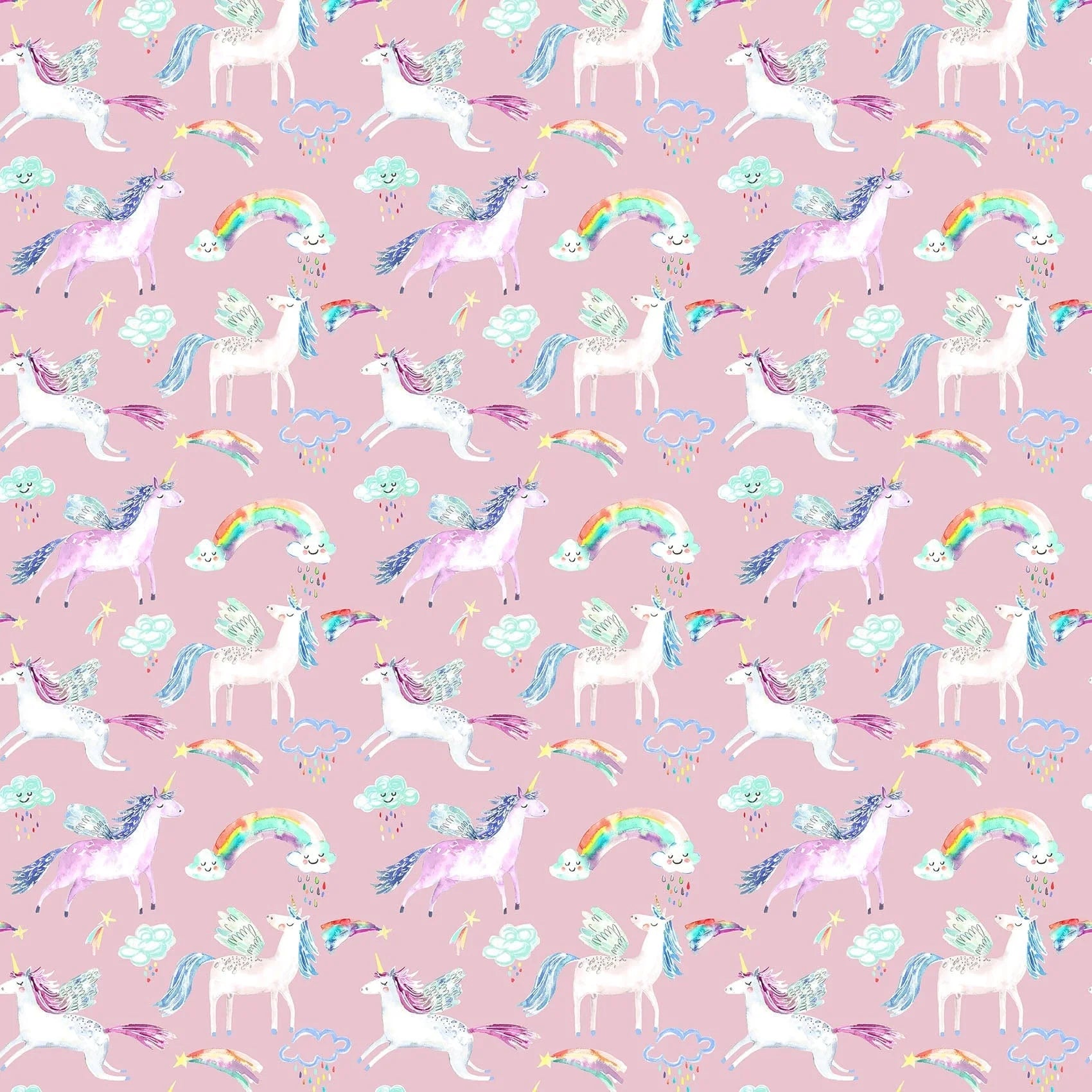 Unicorn Dance Blossom Fabric