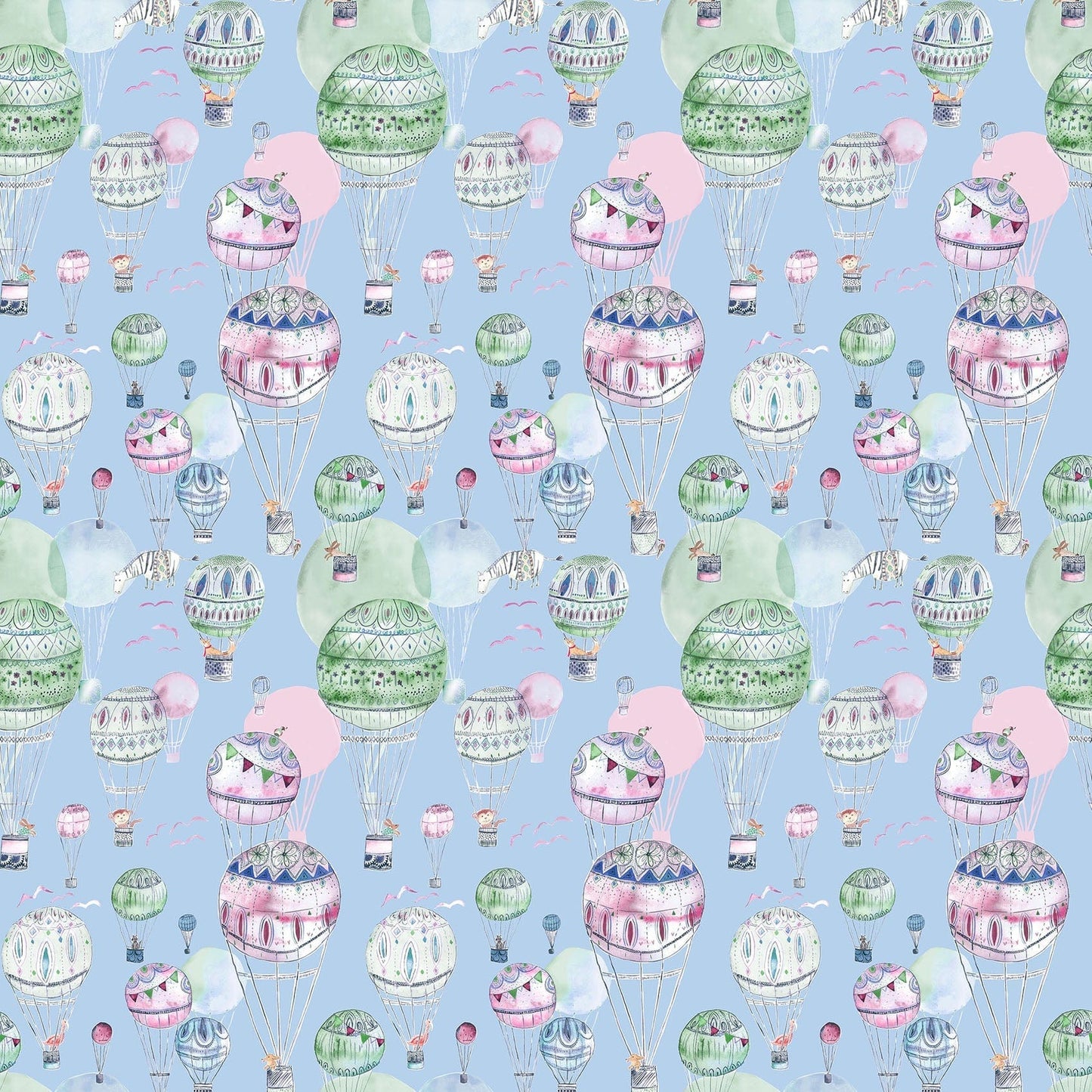 Up And Away Sky Fabric