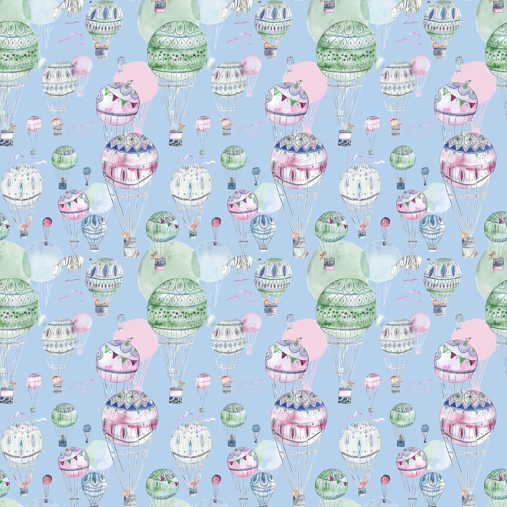 Up And Away Sky Fabric