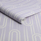 Ups n Downs Wallpaper - Lavender - Envy