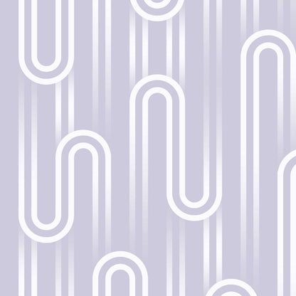 Ups n Downs Wallpaper - Lavender - Envy