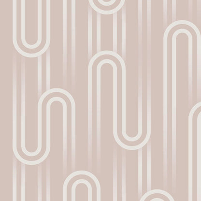 Ups n Downs Wallpaper - Peach - Envy
