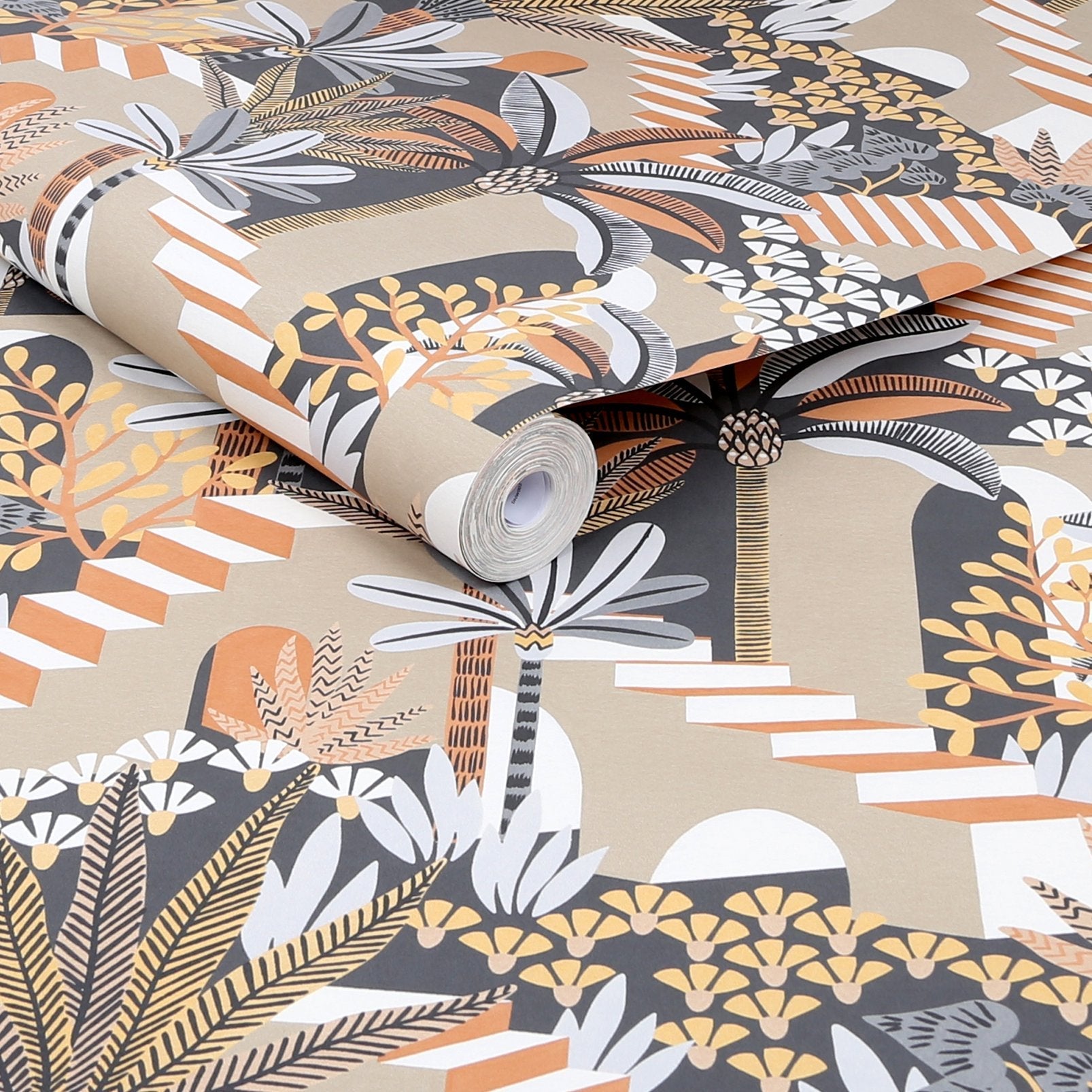 Vacay Wallpaper - Ochre - Envy