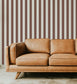Ventnor Stripes Wallpaper - Maroon - Summer Gray
