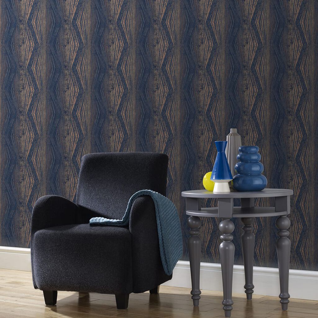 Vermeil Stripe Wallpaper - Blue - Boutique Luxury