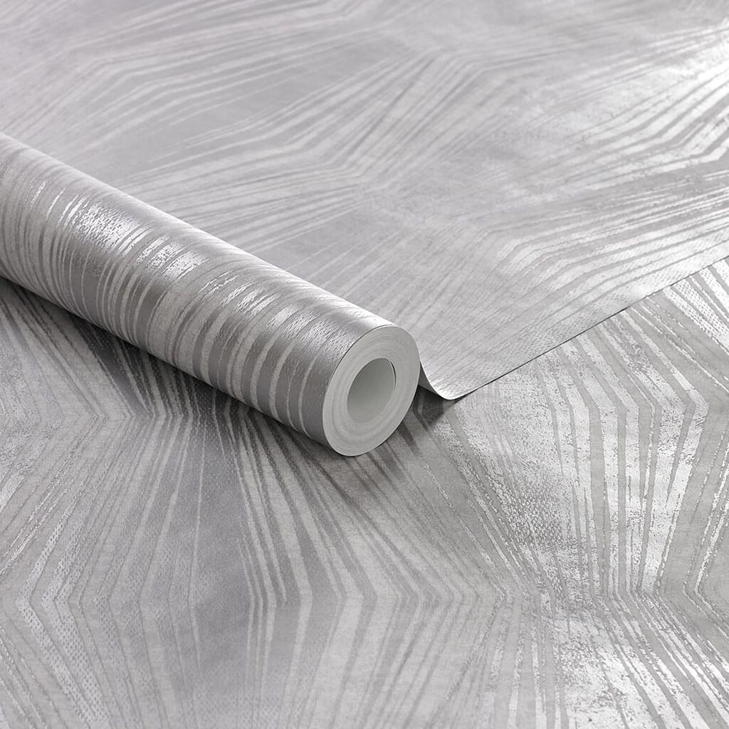 Vermeil Stripe Wallpaper - Silver - Boutique Luxury