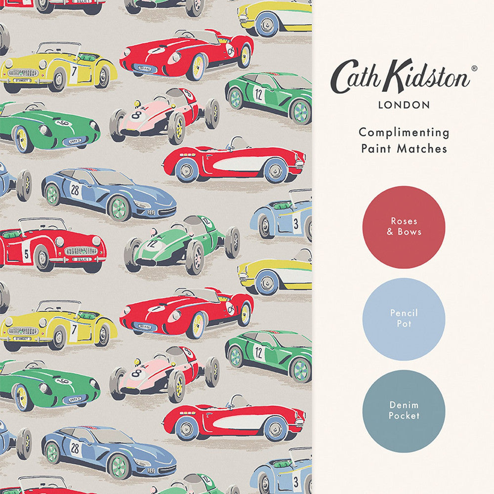 Vintage Cars Wallpaper - Multi - 125535 - Cath Kidston
