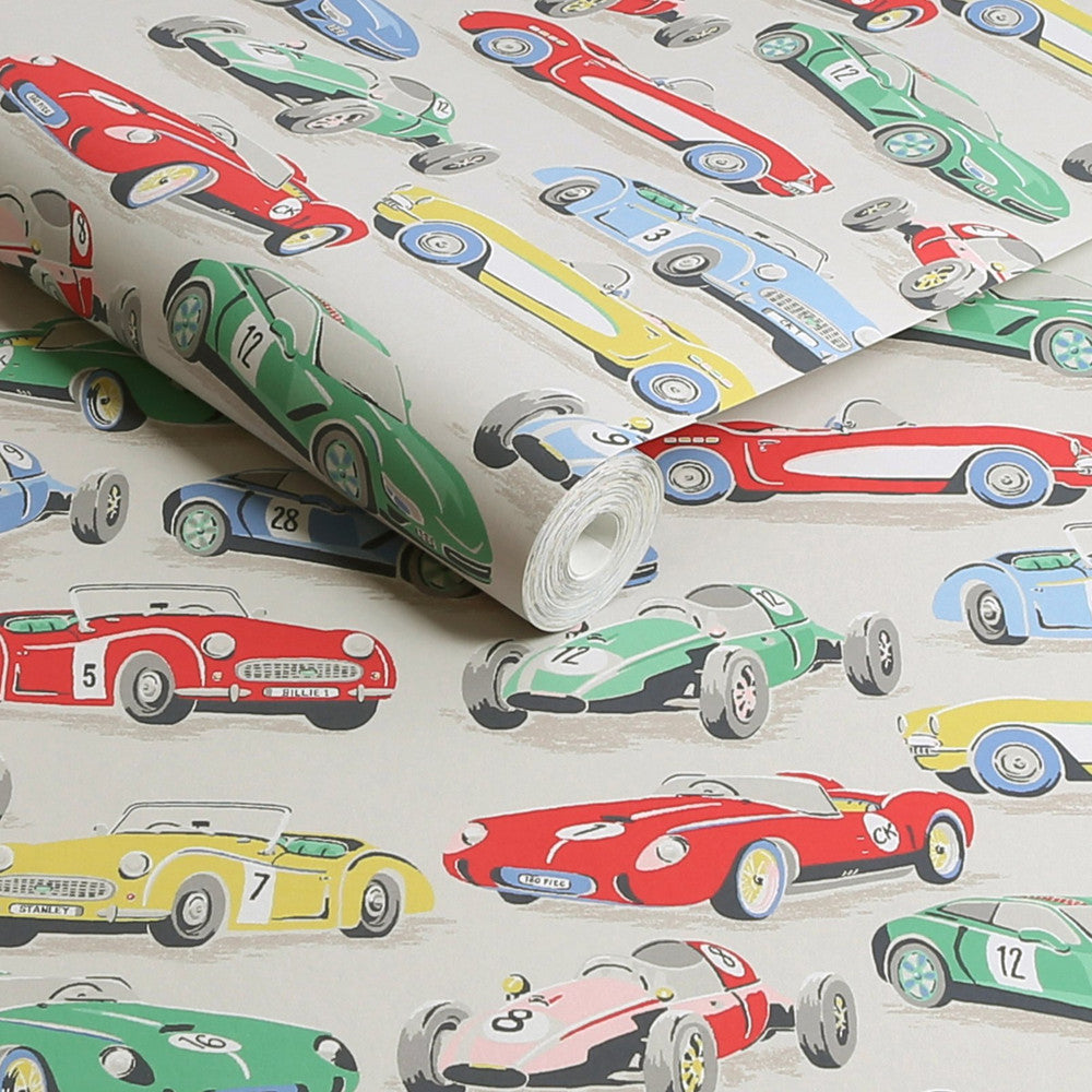 Vintage Cars Wallpaper - Multi - 125535 - Cath Kidston