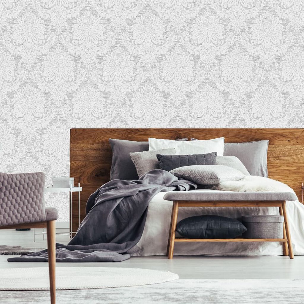 Vogue Wallpaper - Dove Grey - Boutique Luxury
