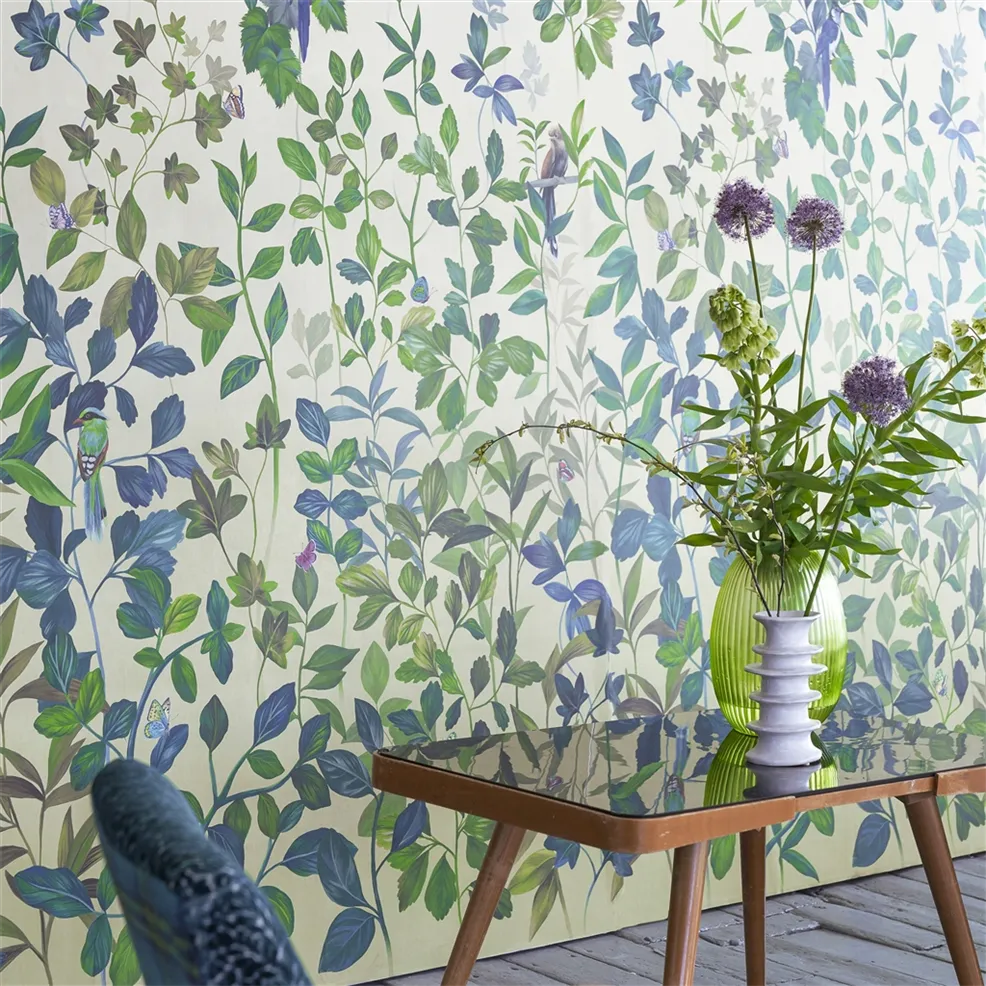 Voliere Wallpaper - Lemongrass - PDG1171/01 - Designers Guild