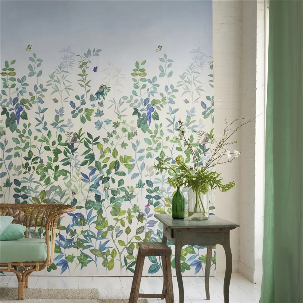 Voliere Wallpaper - Sky - PDG1171/02 - Designers Guild