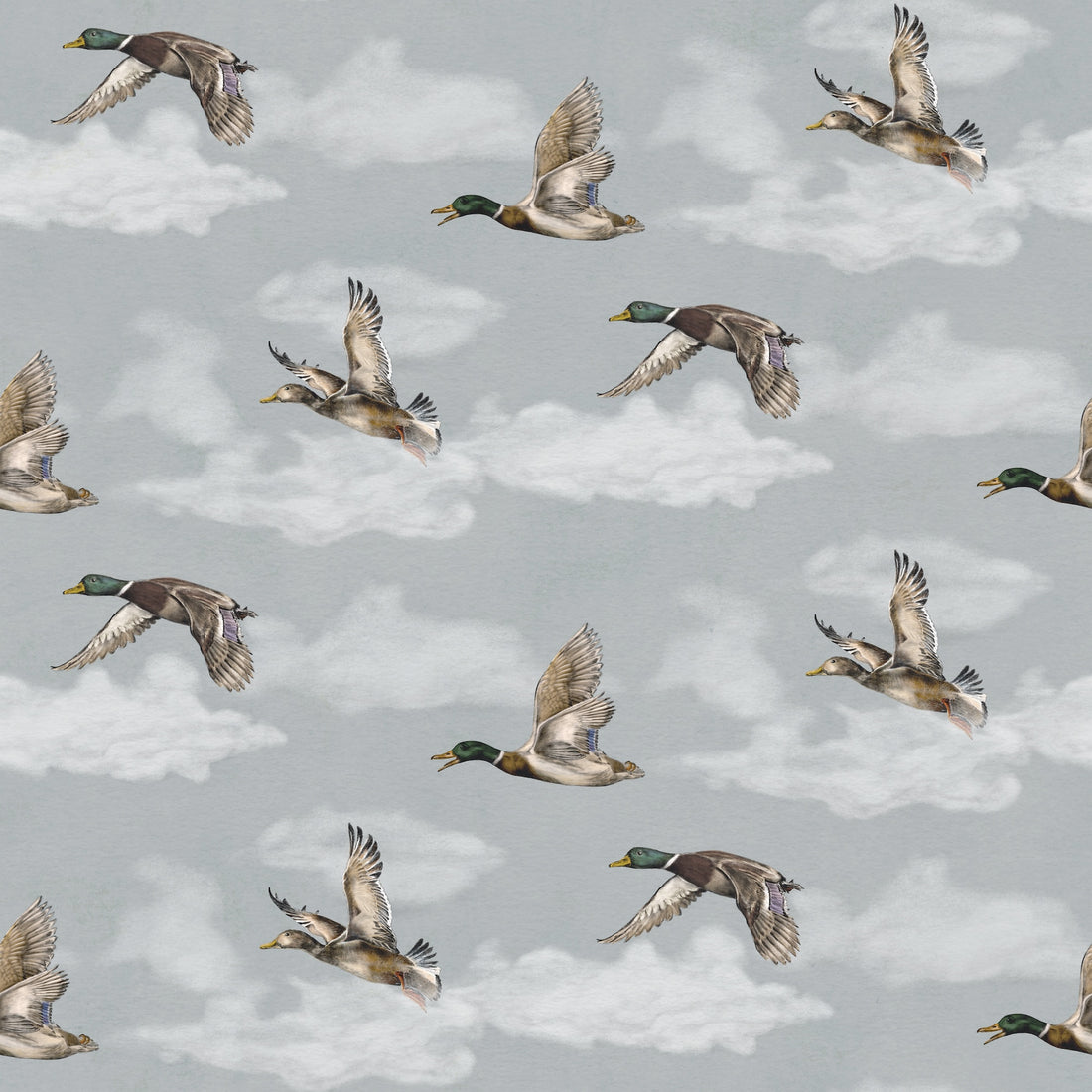 Voyage, Petit Wallpaper - Nordic Grey - Summer Gray
