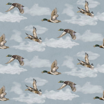 Voyage, Petit Wallpaper - Winter Blue - Summer Gray
