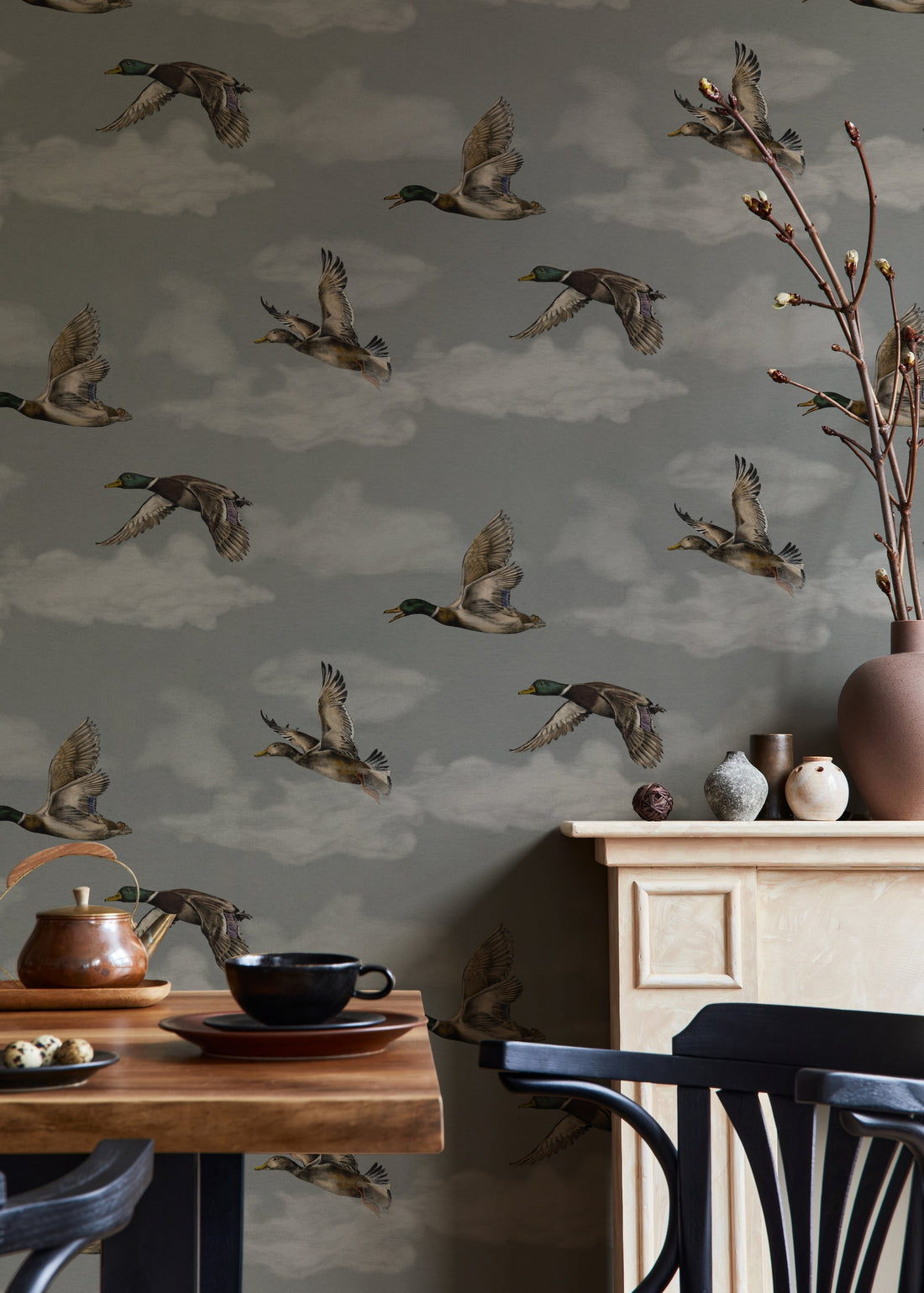 Voyage Wallpaper - Nordic Grey - Summer Gray
