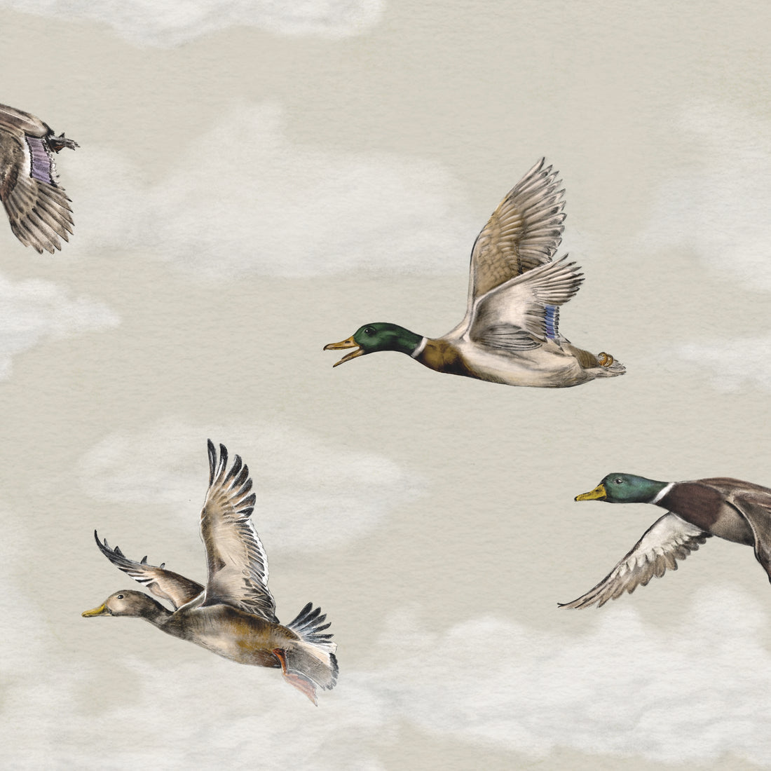 Voyage Wallpaper - Soft Sand - Summer Gray
