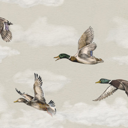 Voyage Wallpaper - Soft Sand - Summer Gray
