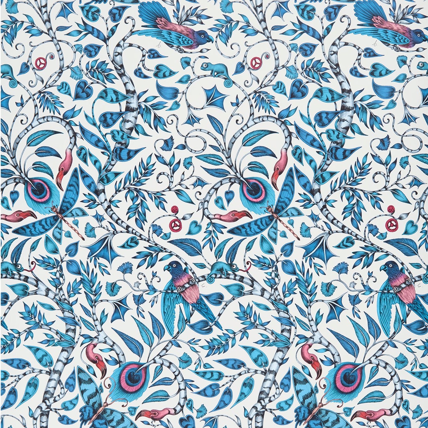 Rousseau Wallpaper - Blue - W0104/01