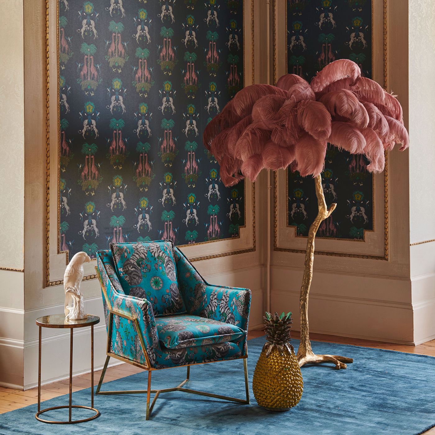 Creatura Wallpaper - Teal - W0114/03