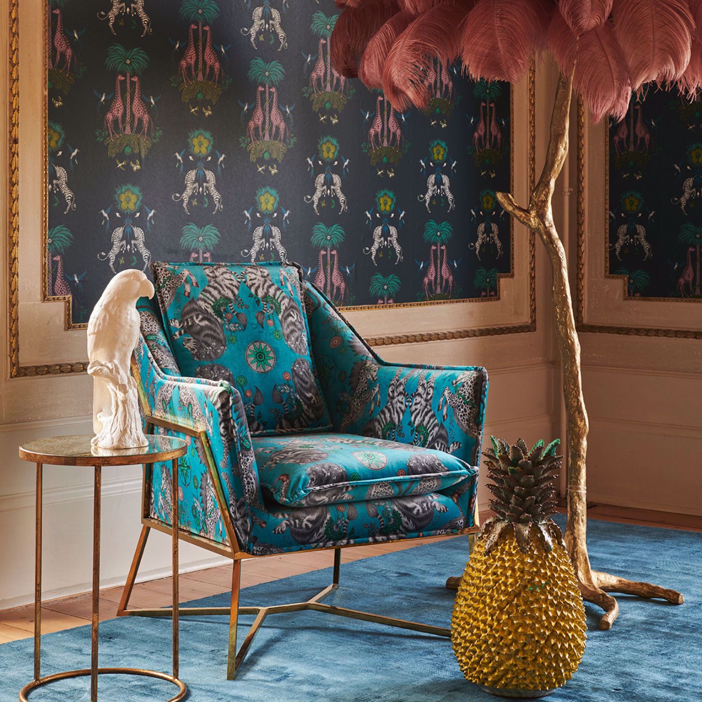 Creatura Wallpaper - Teal - W0114/03