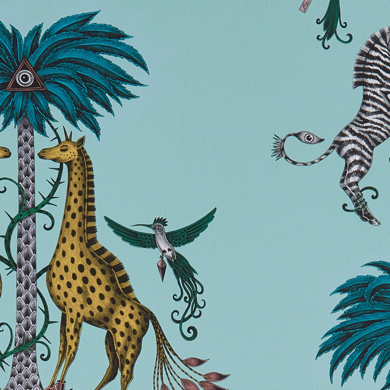 Creatura Wallpaper - Turquoise - W0114/04