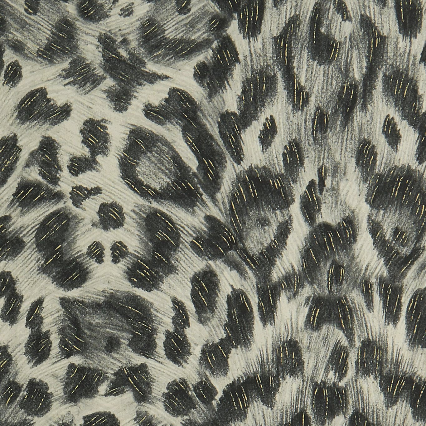 Felis Wallpaper - Charcoal/Gold - W0115/02