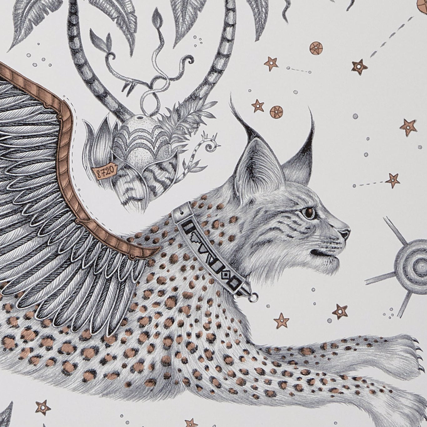 Lynx Wallpaper - Nude - W0118/04