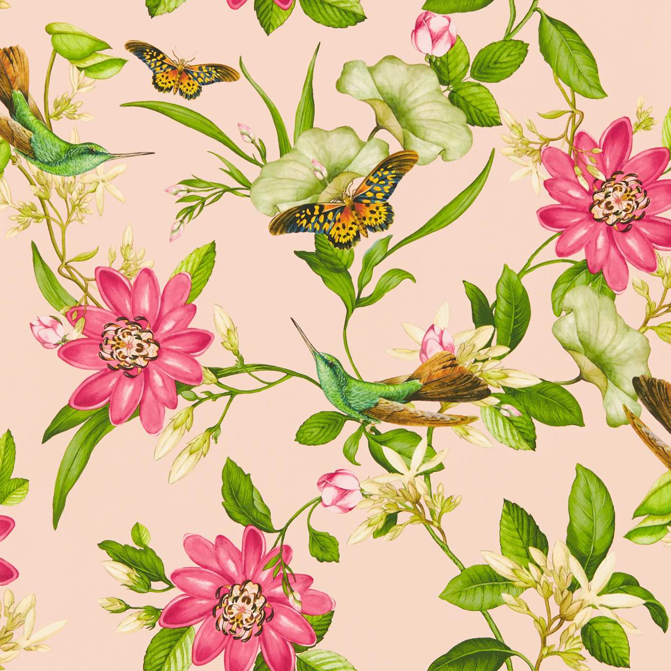 Pink Lotus Wallpaper - Blush - W0132/01