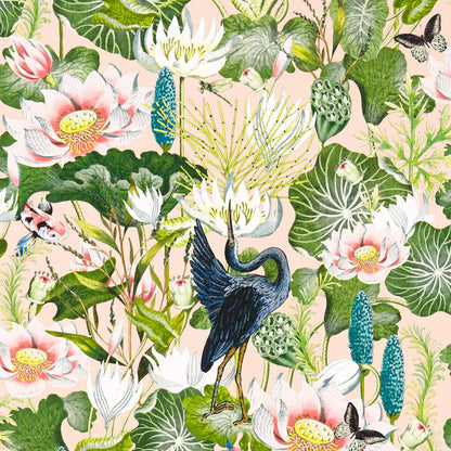Waterlily Wallpaper - Blush - W0137/01