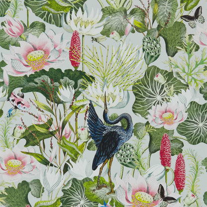 Waterlily Wallpaper - Dove - W0137/02