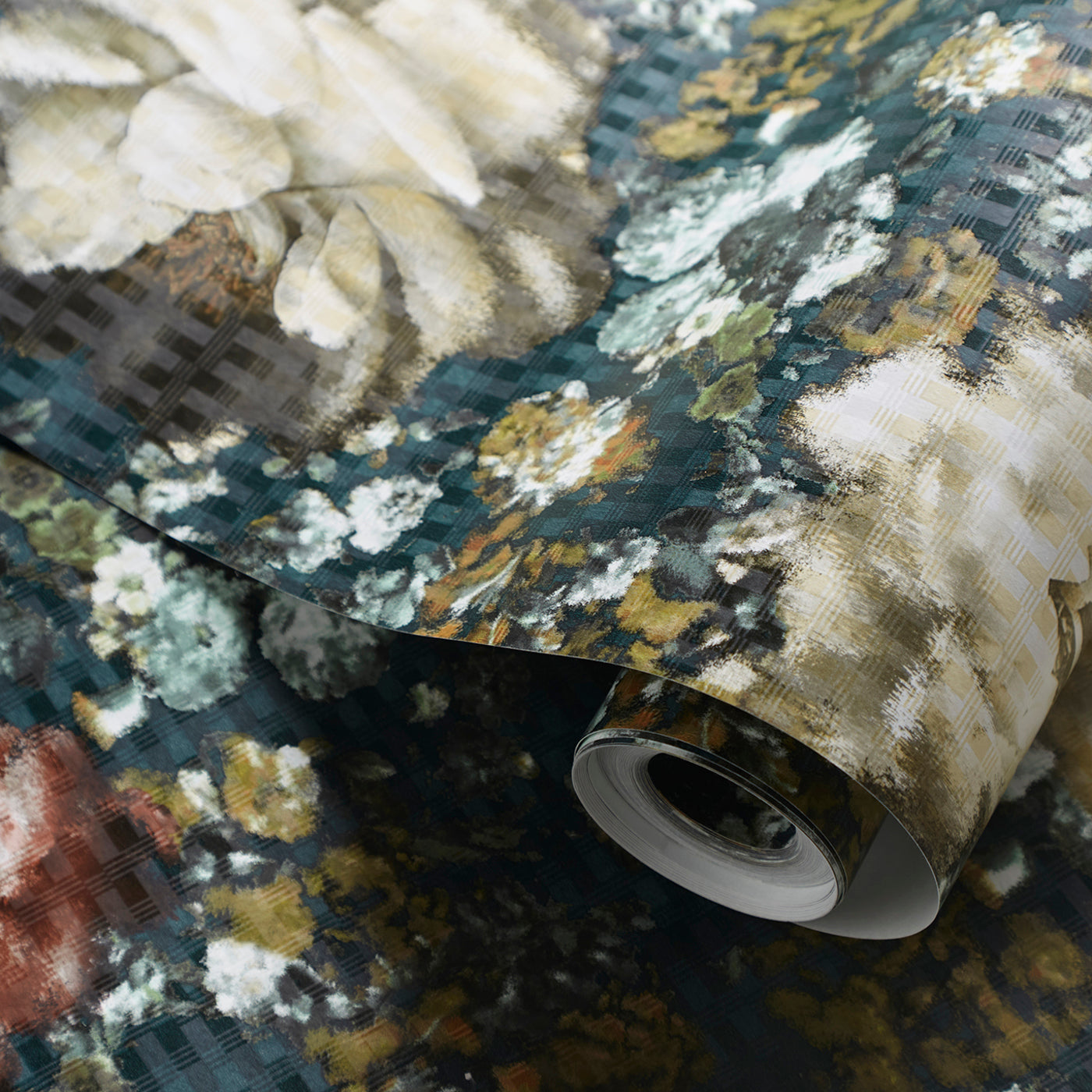 Camile Wallpaper - Teal/Spice - W0148/03