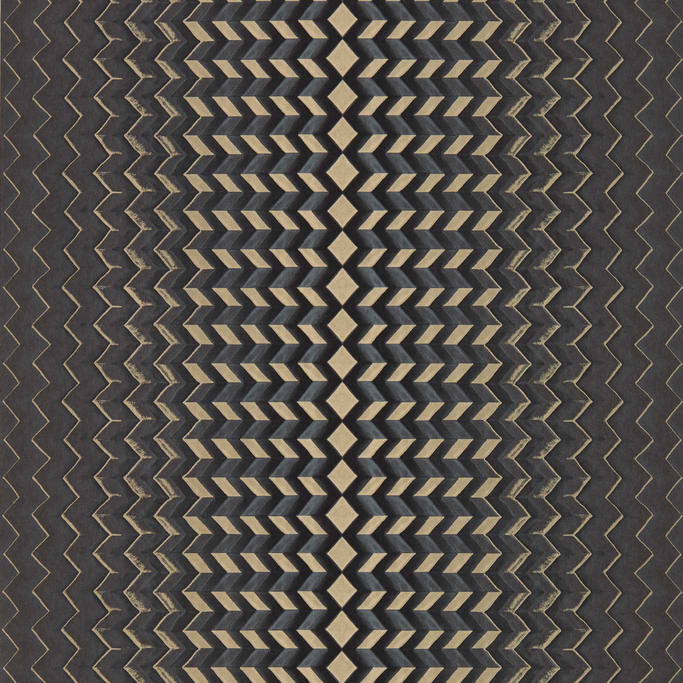 Fragment Wallpaper - Charcoal/Gold - W0150/02
