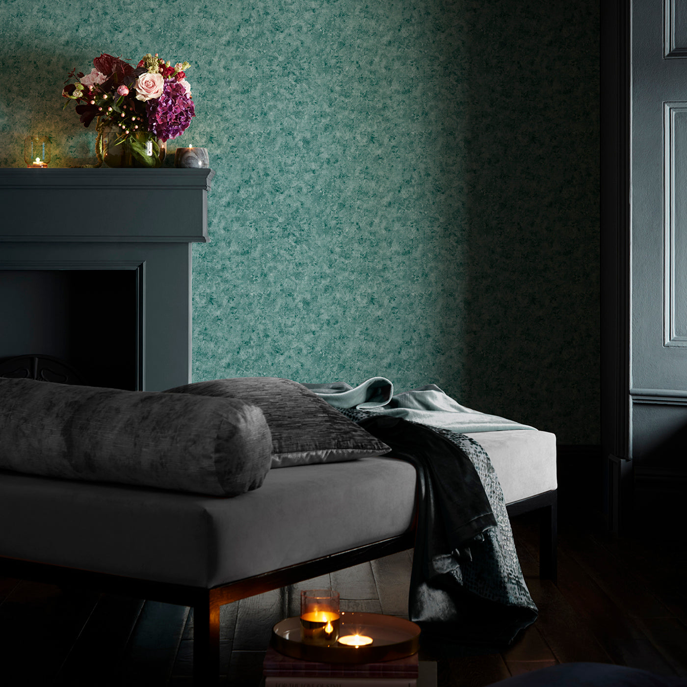 Impression Wallpaper - Teal - W0152/04