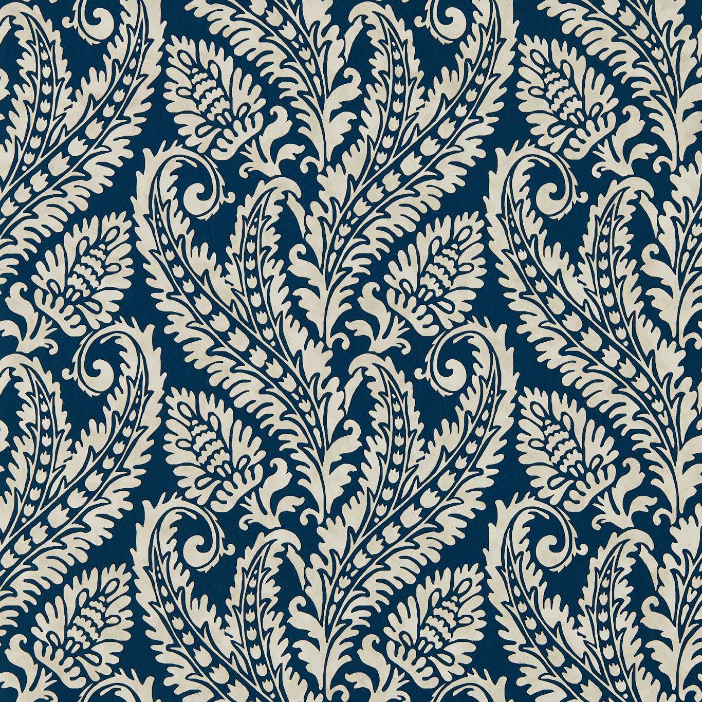 Regale Wallpaper - Denim - W0161/01