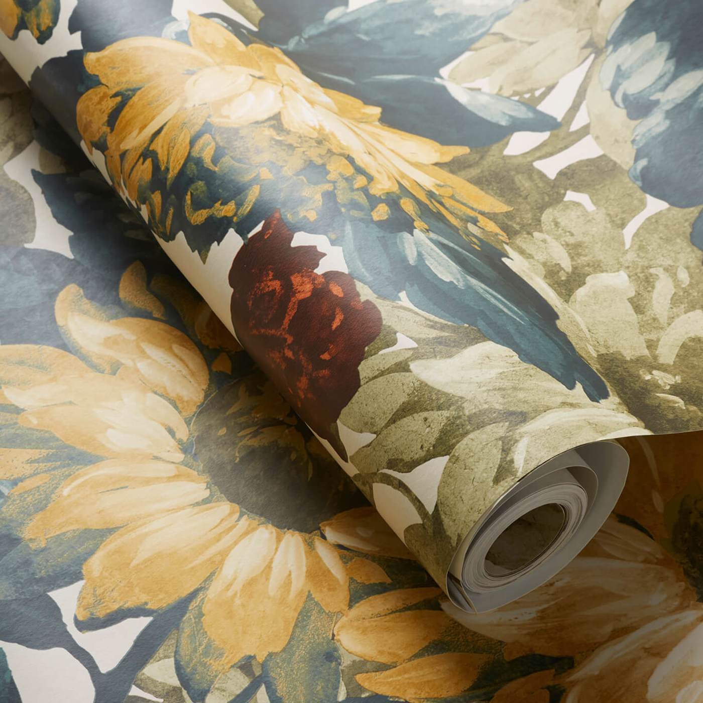 Sunforest Wallpaper - Olive/Russet - W0162/03