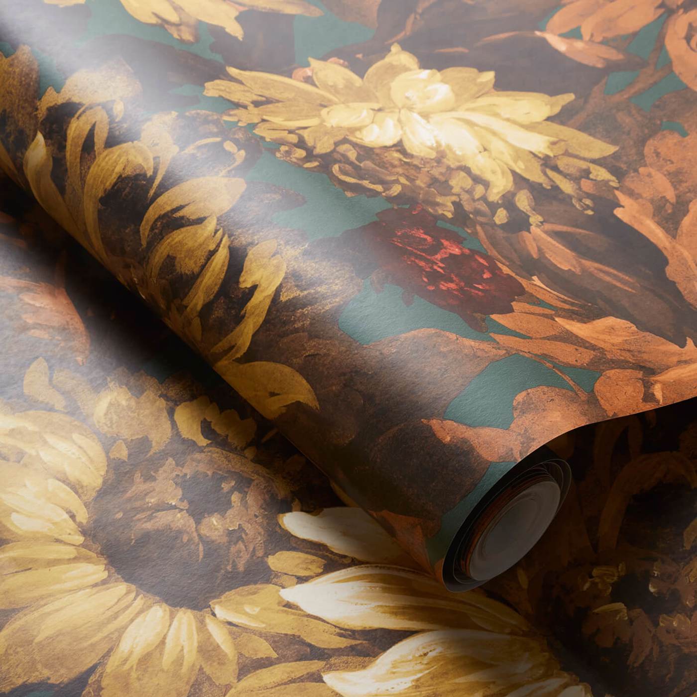 Sunforest Wallpaper - Sage/Russet - W0162/04
