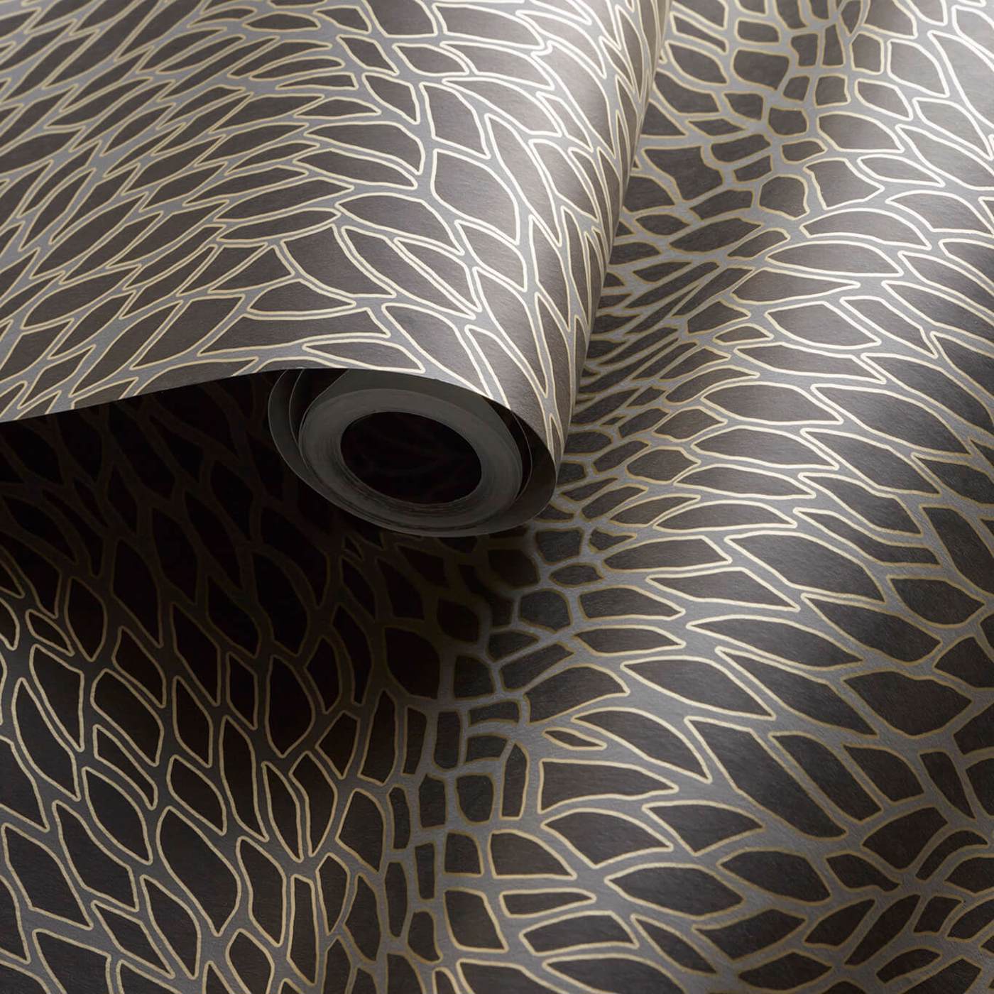 Corallino Wallpaper - Noir - W0166/02
