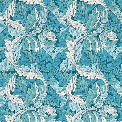 Acanthus Wallpaper - Teal - W0175/04
